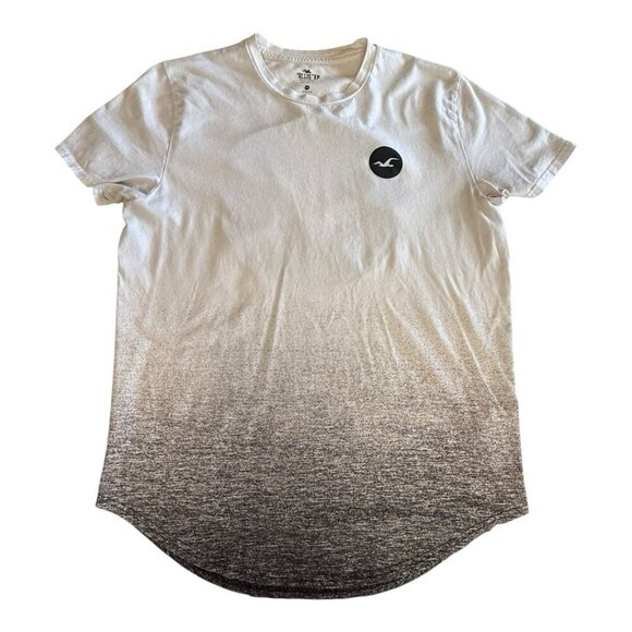 Hollister Ombre Mens White to Black Tee~Size M~Short Sleeve Casual Shirt L12 30 - Picture 3 of 8